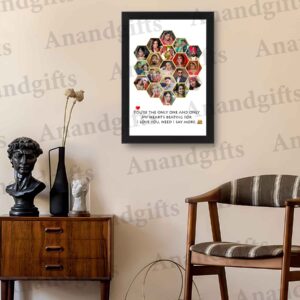 A Lifetime of Memories – 19 Photo Unique Collage Frame for Weddings, Anniversaries & Birthdays