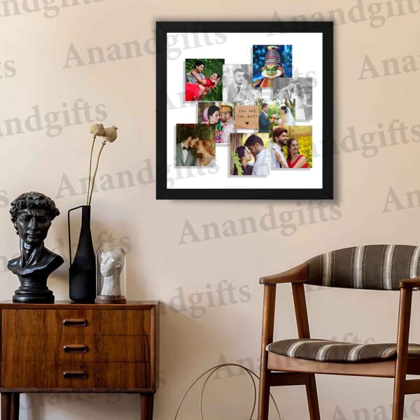 Forever Together – 9 Photo Unique Collage Frame for Weddings, Anniversaries & Valentine’s Day