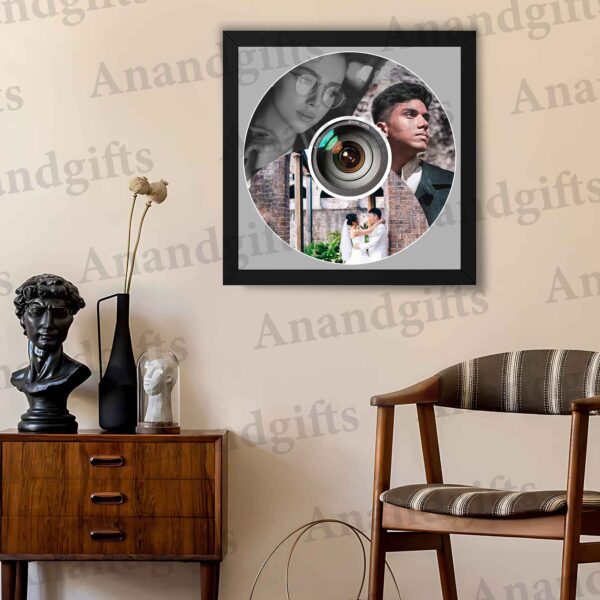 Captured Love – 3 Photo Camera-Shaped Collage Frame for Weddings, Anniversaries & Valentine’s Day