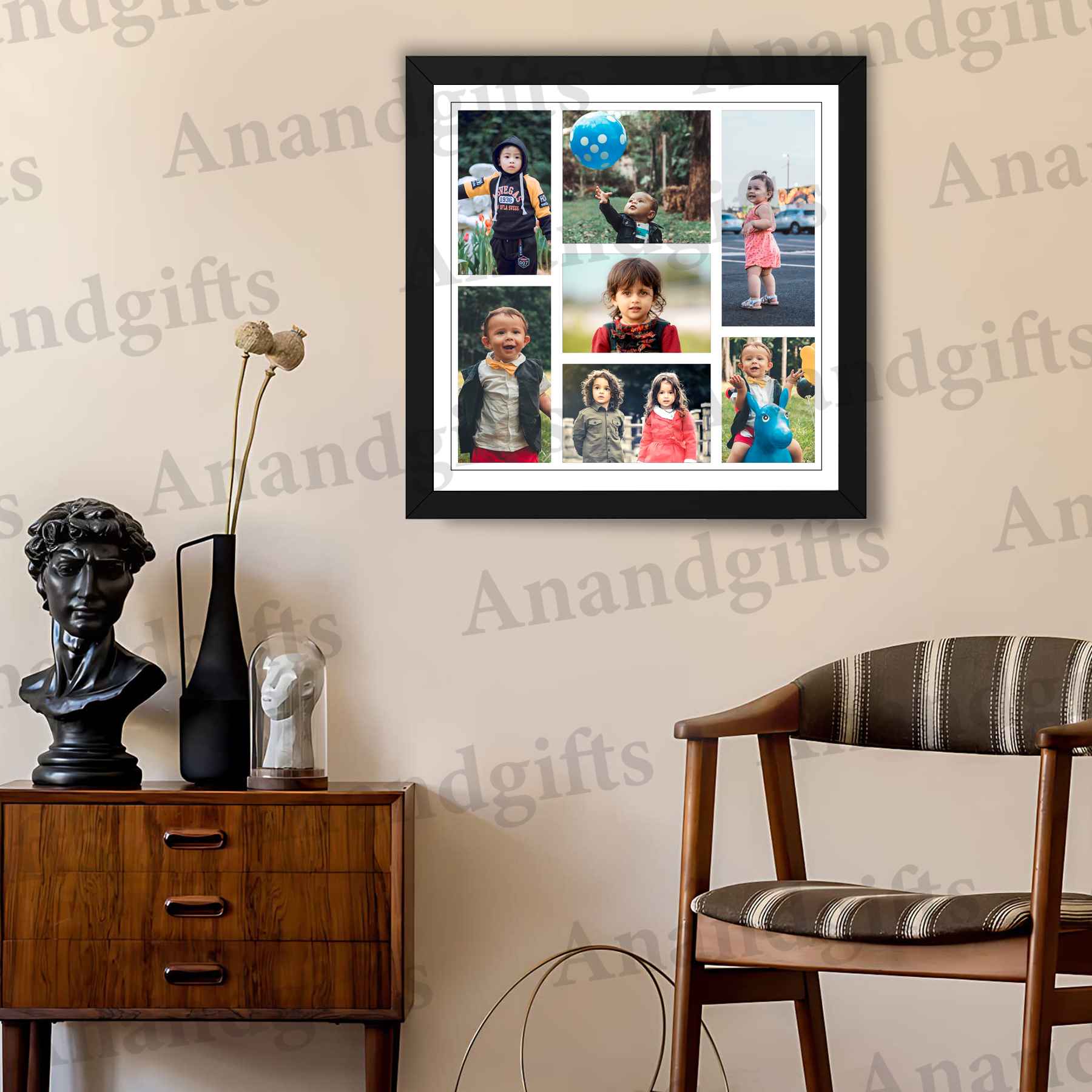 Celebration Moments – Personalized Collage Photo Frame for Weddings, Birthdays & More