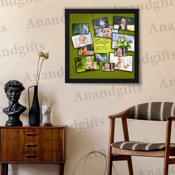 Golden Memories – 12 Photo Collage Frame for Every Special Moment for Weddings, Birthdays & More