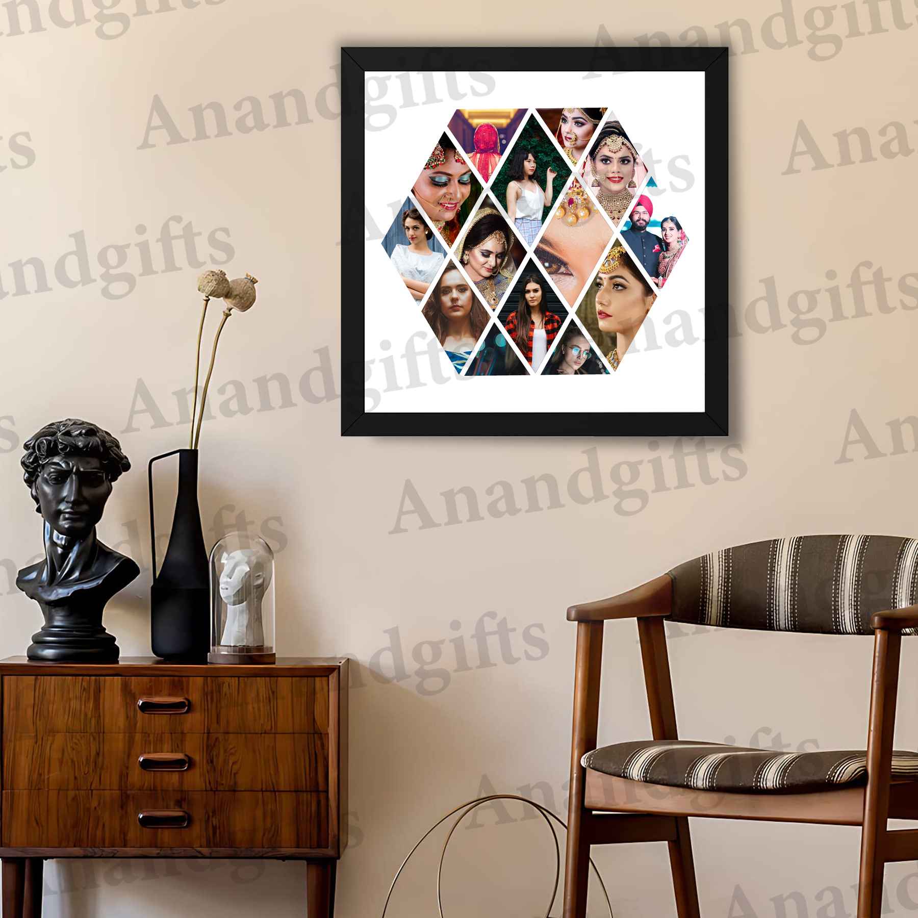 Golden Memories – 14 Photo Collage Frame for Every Special Moment for Weddings, Birthdays & More