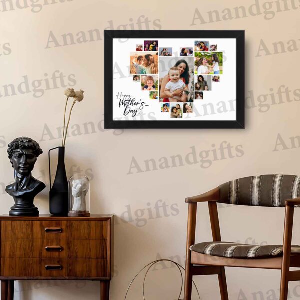 Love in 18 Moments – Heart-Shaped Mother’s Day Collage Frame