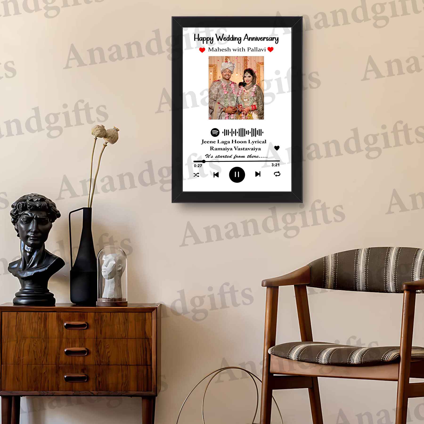 Your Song, Your Story – Custom Spotify Photo Frame for Weddings, Birthdays, Anniversary & More