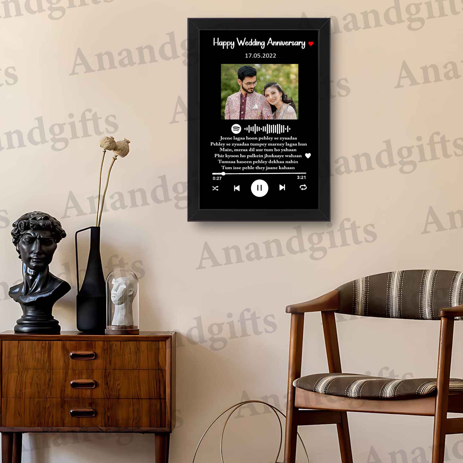 Your Song, Your Story – Custom Spotify Photo Frame for Weddings, Birthdays, Anniversary & More