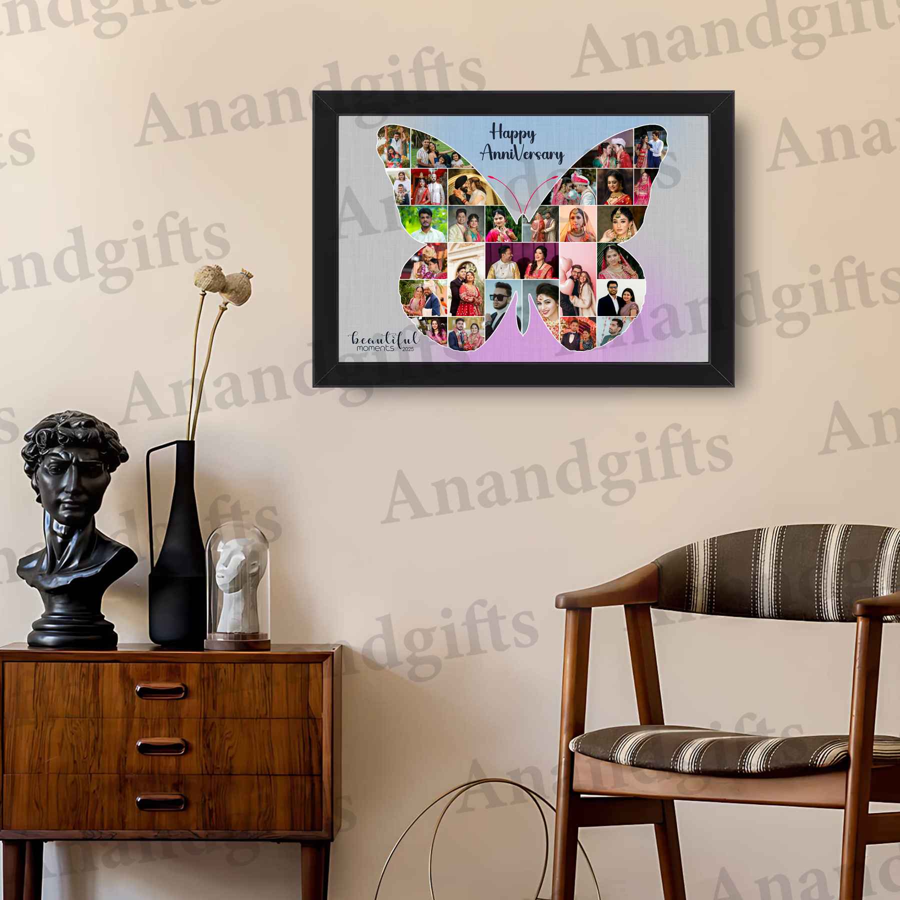 Wings of Love – Butterfly Collage Photo Frame for Anniversaries & Valentine’s Day