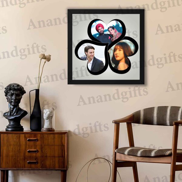 Together Forever – 3 Heart Collage Frame for Wedding, Anniversary & Birthday Gifts