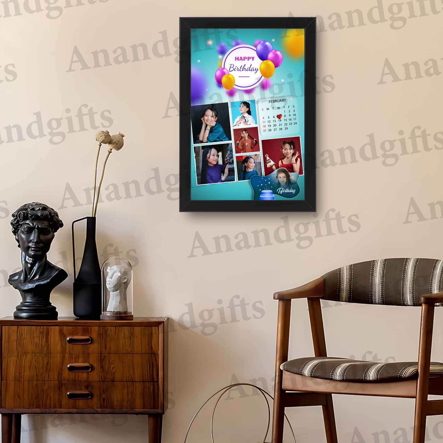 Birthday Vibes – Stylish Personalized Photo Frame Birthday Vibes – Stylish Personalized Photo Frame