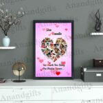 Heart of Memories – Multi-Photo Heart Collage Frame for Weddings, Anniversaries & Valentine’s Day