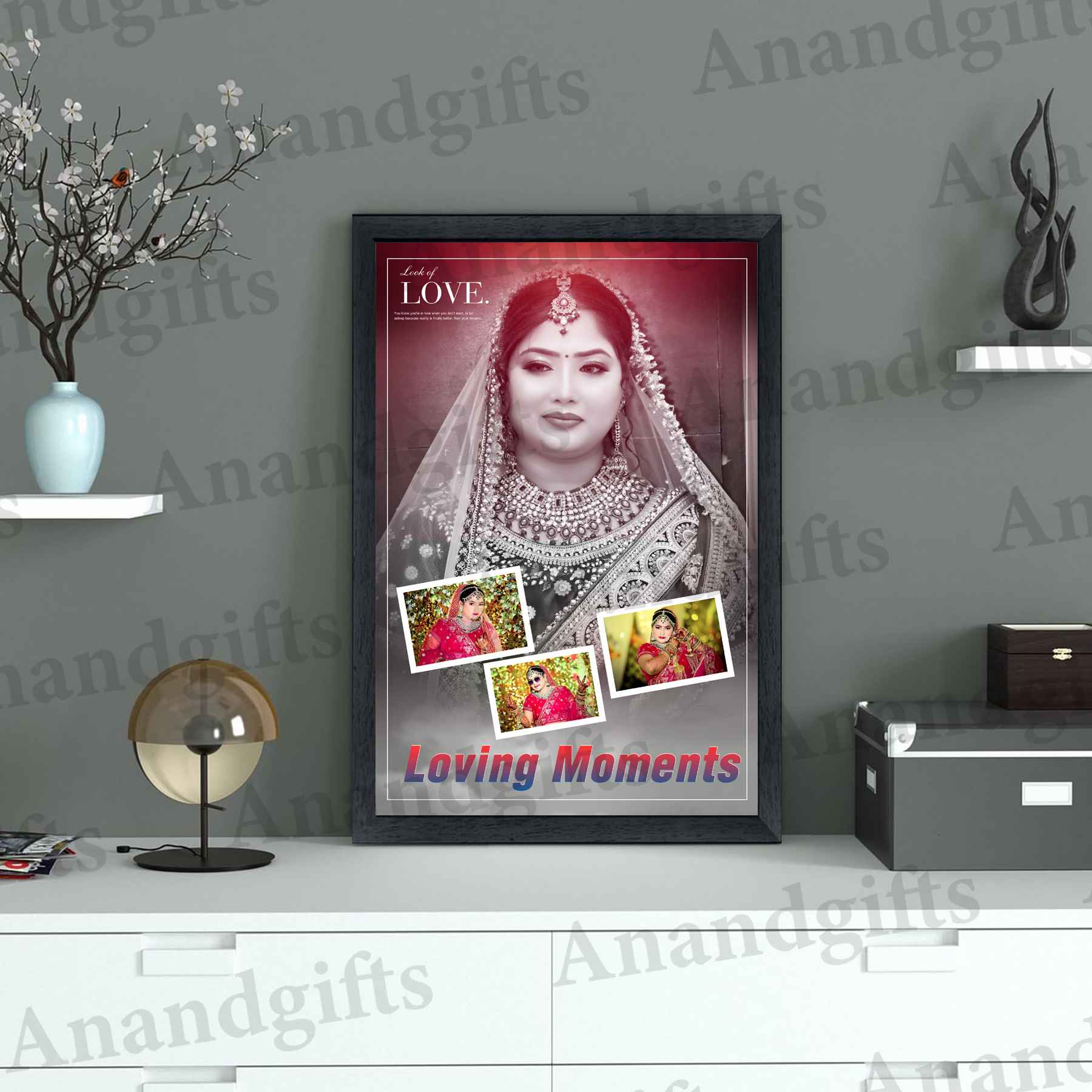 Moments of Love – Personalized Photo Collage Frame for Anniversary, Engagement & Valentine’s Day