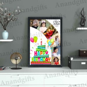 Birthday Moments – 6 Photo Personalized Collage Frame