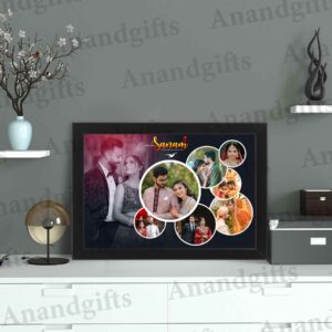 8 Photo Mixed Collage Frame for Weddings, Anniversaries & Valentine’s Day