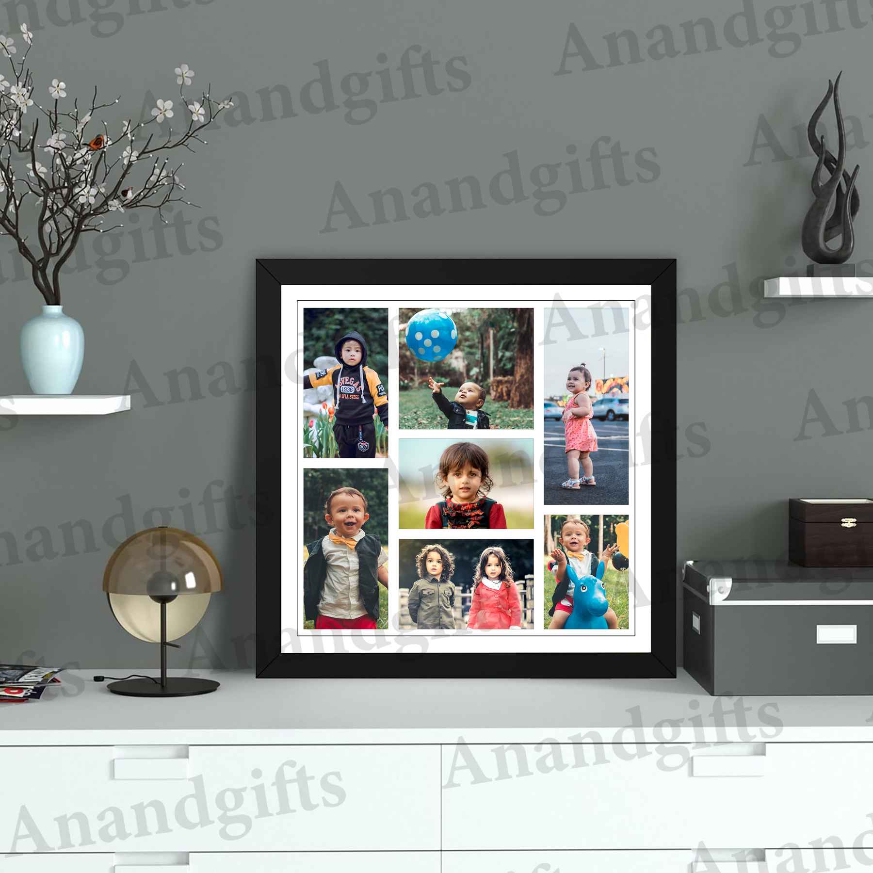 Celebration Moments – Personalized Collage Photo Frame for Weddings, Birthdays & More