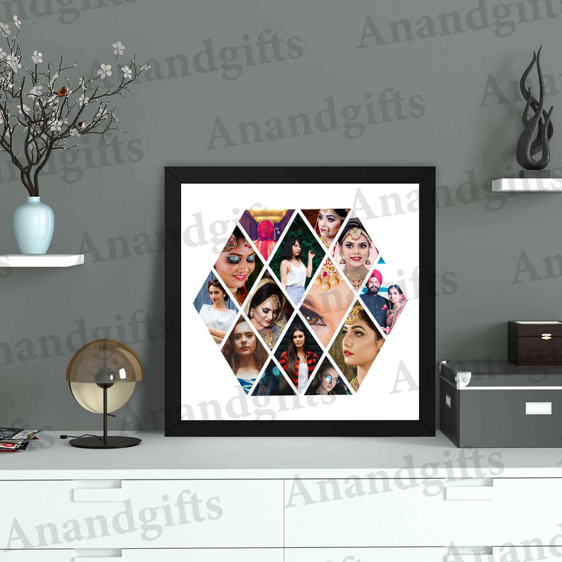 Golden Memories – 14 Photo Collage Frame for Every Special Moment for Weddings, Birthdays & More