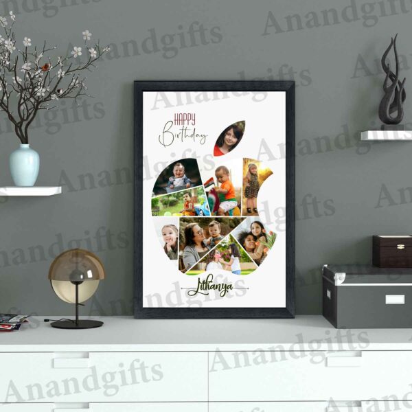 Sweet Memories – Apple-Shaped Birthday Collage Photo Frame