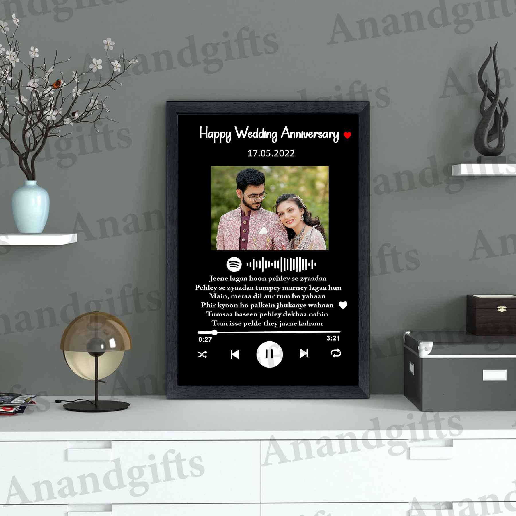 Your Song, Your Story – Custom Spotify Photo Frame for Weddings, Birthdays, Anniversary & More