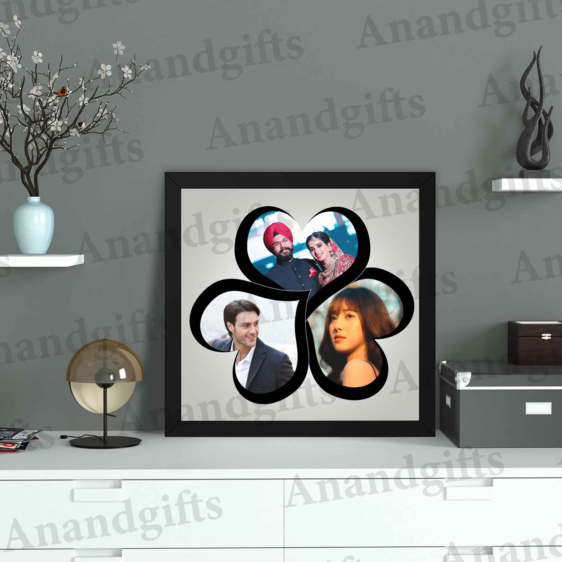 Together Forever – 3 Heart Collage Frame for Wedding, Anniversary & Birthday Gifts Together Forever – 3 Heart Collage Frame for Wedding, Anniversary & Birthday Gifts