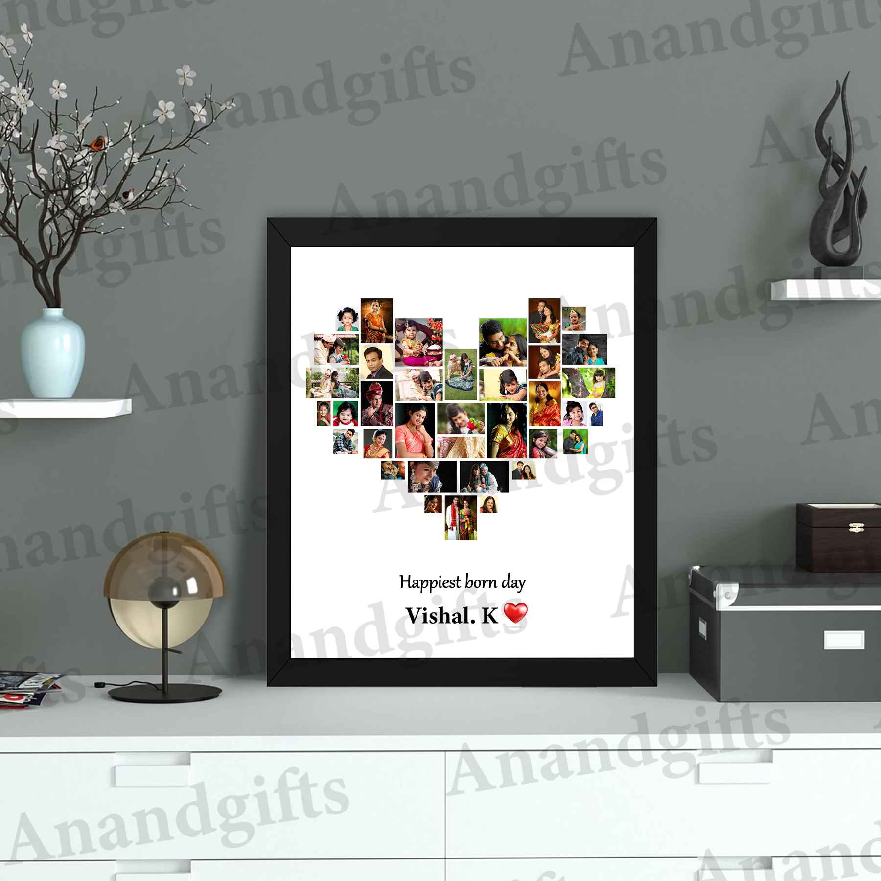 💖 Heart of Memories – Personalized Heart-Shaped Photo Frame for Anniversary & Birthday 💖 Heart of Memories – Personalized Heart-Shaped Photo Frame for Anniversary & Birthday