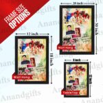 Golden Moments – Personalized 4 Photo Collage for Weddings & Birthdays