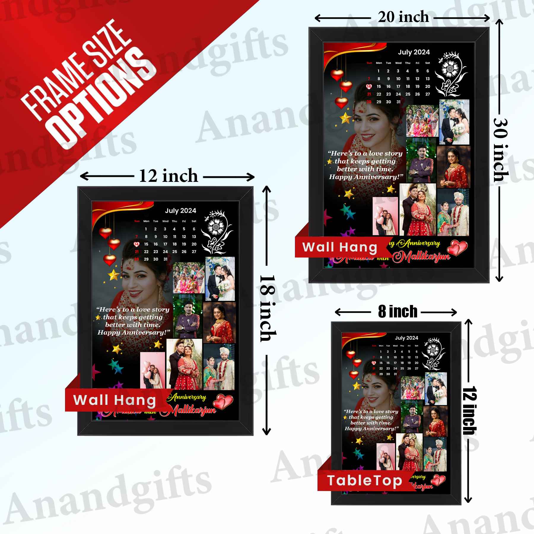 Moments to Remember – Custom Calendar Photo Frame for Special Occasions