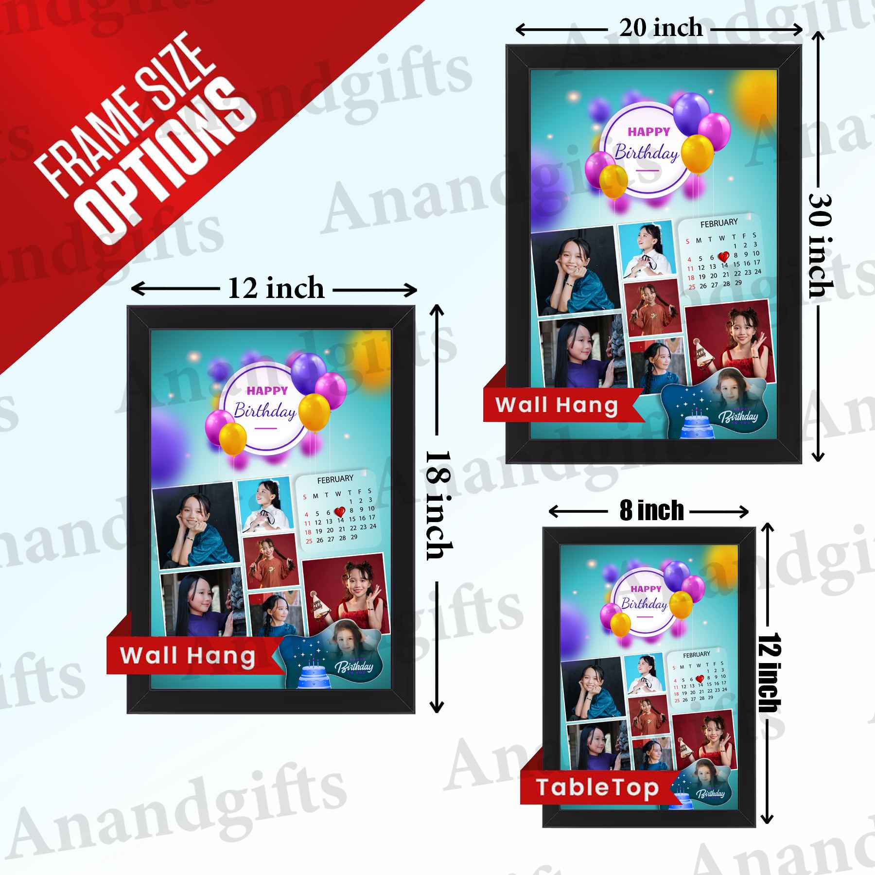 Birthday Vibes – Stylish Personalized Photo Frame Birthday Vibes – Stylish Personalized Photo Frame