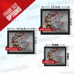 Moonlit Memories – Moon-Shaped Collage Frame for Weddings, Engagements & Anniversaries