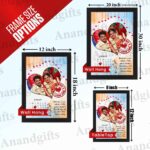 Forever & Always – ‘I Love You’ Heart Photo Frame with Date & Quote for Weddings, Anniversaries & Valentine’s Day