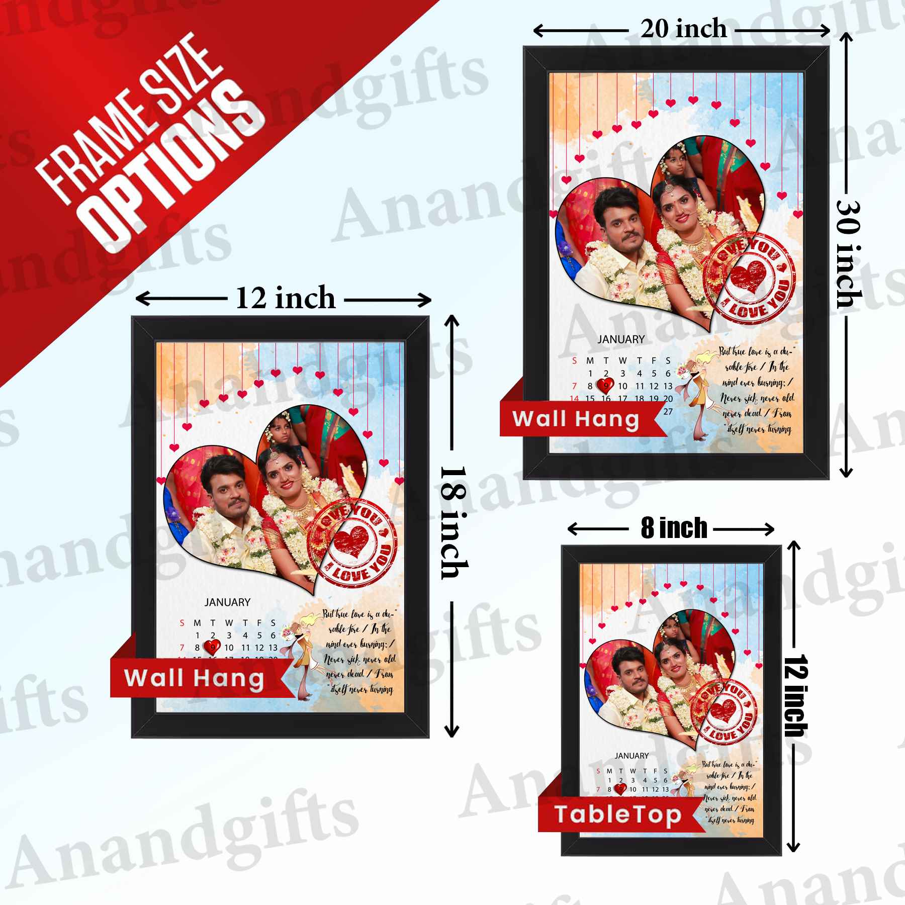 Forever & Always – ‘I Love You’ Heart Photo Frame with Date & Quote for Weddings, Anniversaries & Valentine’s Day Forever & Always – ‘I Love You’ Heart Photo Frame with Date & Quote for Weddings, Anniversaries & Valentine’s Day