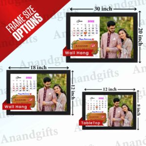 Moments in Time – Single Photo Calendar Frame for Weddings, Anniversaries & Birthdays