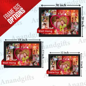 15 Treasured Memories – Personalized Collage Frame for Couples & Celebrations