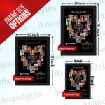 Melody of Love – Heart Photo Frame with Spotify Song QR and Custom Calendar for Birthday, Anniversary and Engagement