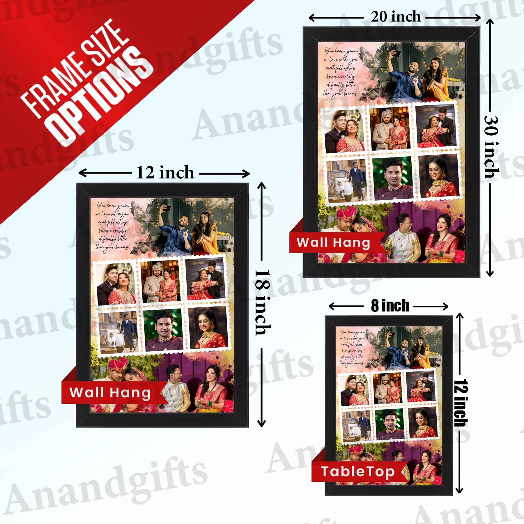 9 Memories, One Frame – Custom Photo Collage for Every Celebration