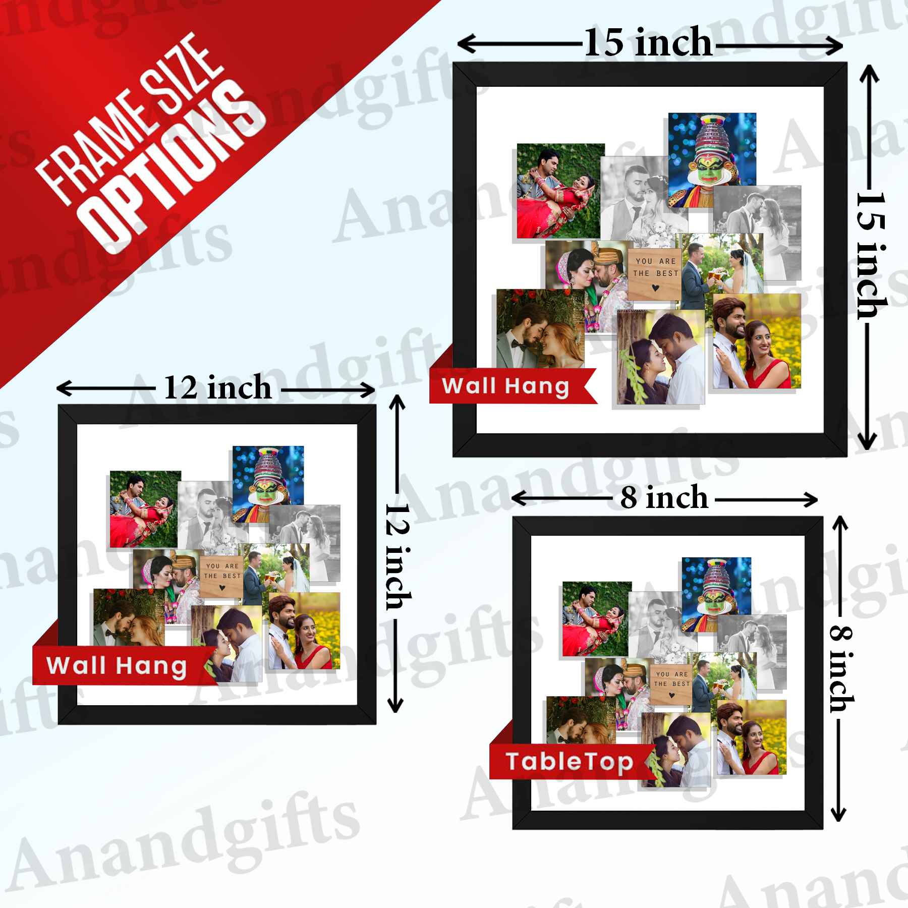 Forever Together – 9 Photo Unique Collage Frame for Weddings, Anniversaries & Valentine’s Day Forever Together – 9 Photo Unique Collage Frame for Weddings, Anniversaries & Valentine’s Day