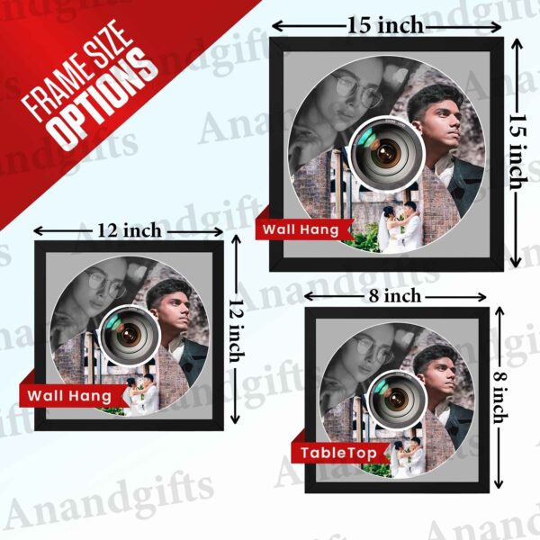 Captured Love – 3 Photo Camera-Shaped Collage Frame for Weddings, Anniversaries & Valentine’s Day