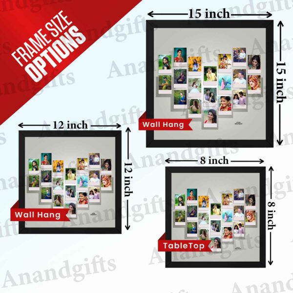 Forever Memories – 19 Photo Collage Frame for Weddings, Birthdays & Valentine’s Day