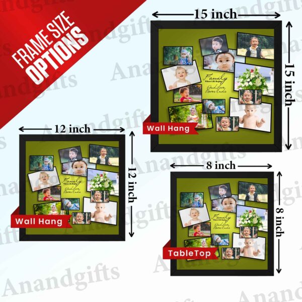 Golden Memories – 12 Photo Collage Frame for Every Special Moment for Weddings, Birthdays & More