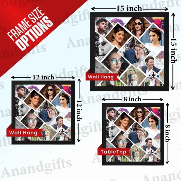 Golden Memories – 16 Photo Collage Frame for Every Special Moment for Weddings, Birthdays & More