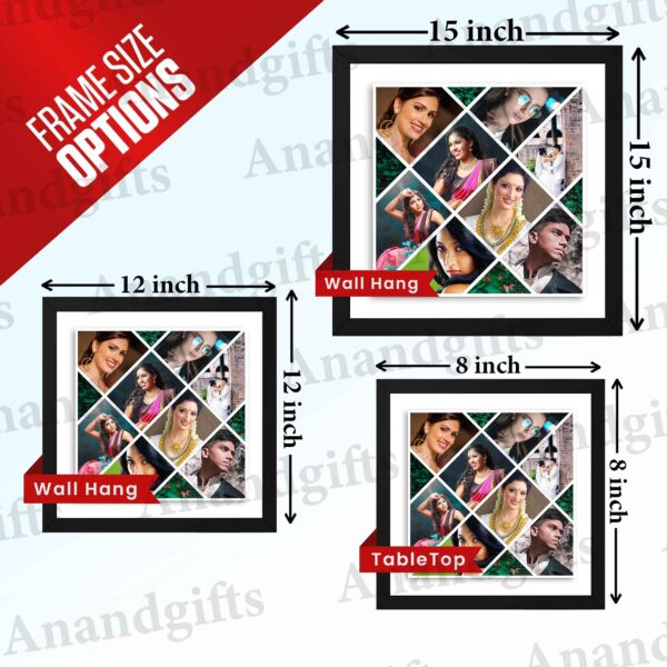 Golden Memories – 8 Photo Collage Frame for Every Special Moment for Weddings, Birthdays & More