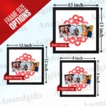 Heartfelt Trio – 3 Photo Collage Frame for Weddings, Anniversaries & Special Moments