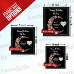 Lunar Memories – Moon-Shaped Collage Photo Frame for Birthdays, Weddings & Engagements