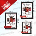 Our Love Story – Personalized Anniversary and wedding Details Photo Frame