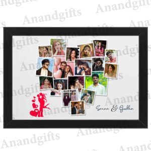 Eternal Love – Heart-Shaped Collage Photo Frame for Anniversary, Wedding & Valentine’s Day