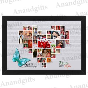 Forever Yours – Heart-Shaped Collage Photo Frame for Weddings, Anniversaries & Valentine’s Day