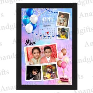 Birthday Treasures – 5-Photo Personalized Frame with Date