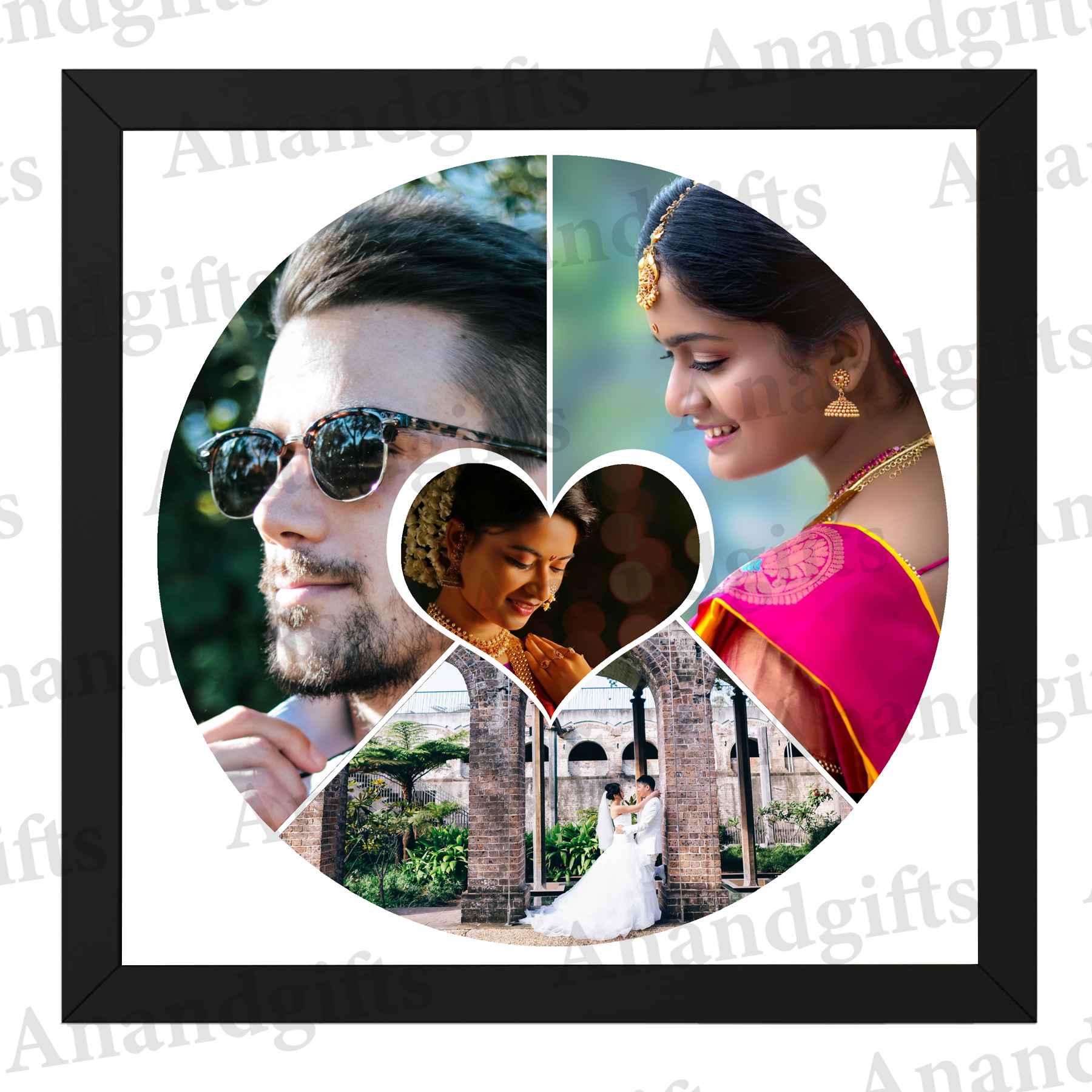 Quad Memories – 4 Photo Collage Frame for Weddings, Anniversaries & Birthdays Quad Memories – 4 Photo Collage Frame for Weddings, Anniversaries & Birthdays