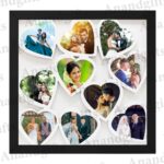 Ten Hearts, One Love – Personalized 10 Photo Heart Collage Frame for Weddings, Anniversaries & Valentine’s Day
