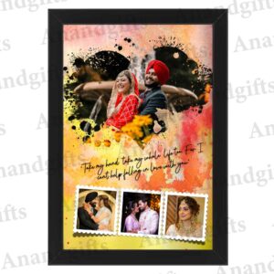 Heartfelt Moments – 4 Photo Heart Collage Frame for Romantic Occasions