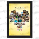22 Moments of Love – Custom Heart Photo Collage Frame for Weddings & Anniversaries