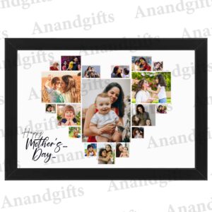 Love in 18 Moments – Heart-Shaped Mother’s Day Collage Frame