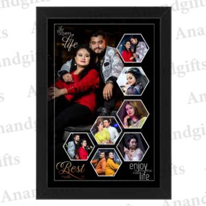 Unique Memories – Personalized Collage Frame for Wedding , Anniversary and Valentine's day